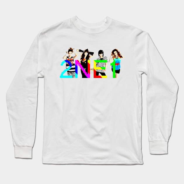 2ne1 Rainbow Long Sleeve T-Shirt by BerryBlossoms